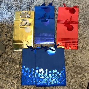 NEW Hallmark Assorted Colors All Occassion or Birthday Gift Bags Set of 9